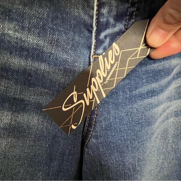 SUPPLIES BY UNION BAY MAREN HI RISE SLIM STRAIGHT LEG JEANS SZ 10 Distressed - Picture 11 of 14